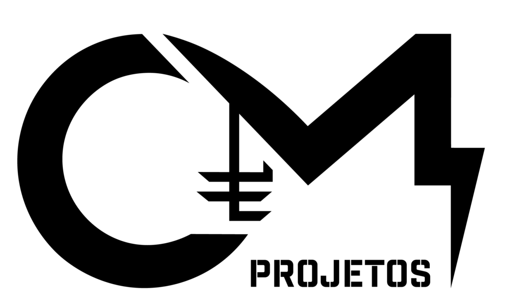 Logo C e M projetos elétricos e Telecomunicações em Goiás